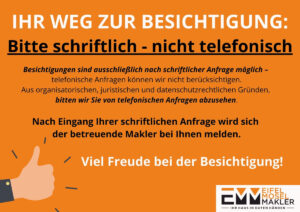 Nur schriftliche Anfragen