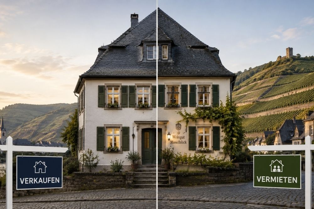 Immobilie in Bernkastel-Kues verkaufen oder vermieten. Was ist besser?